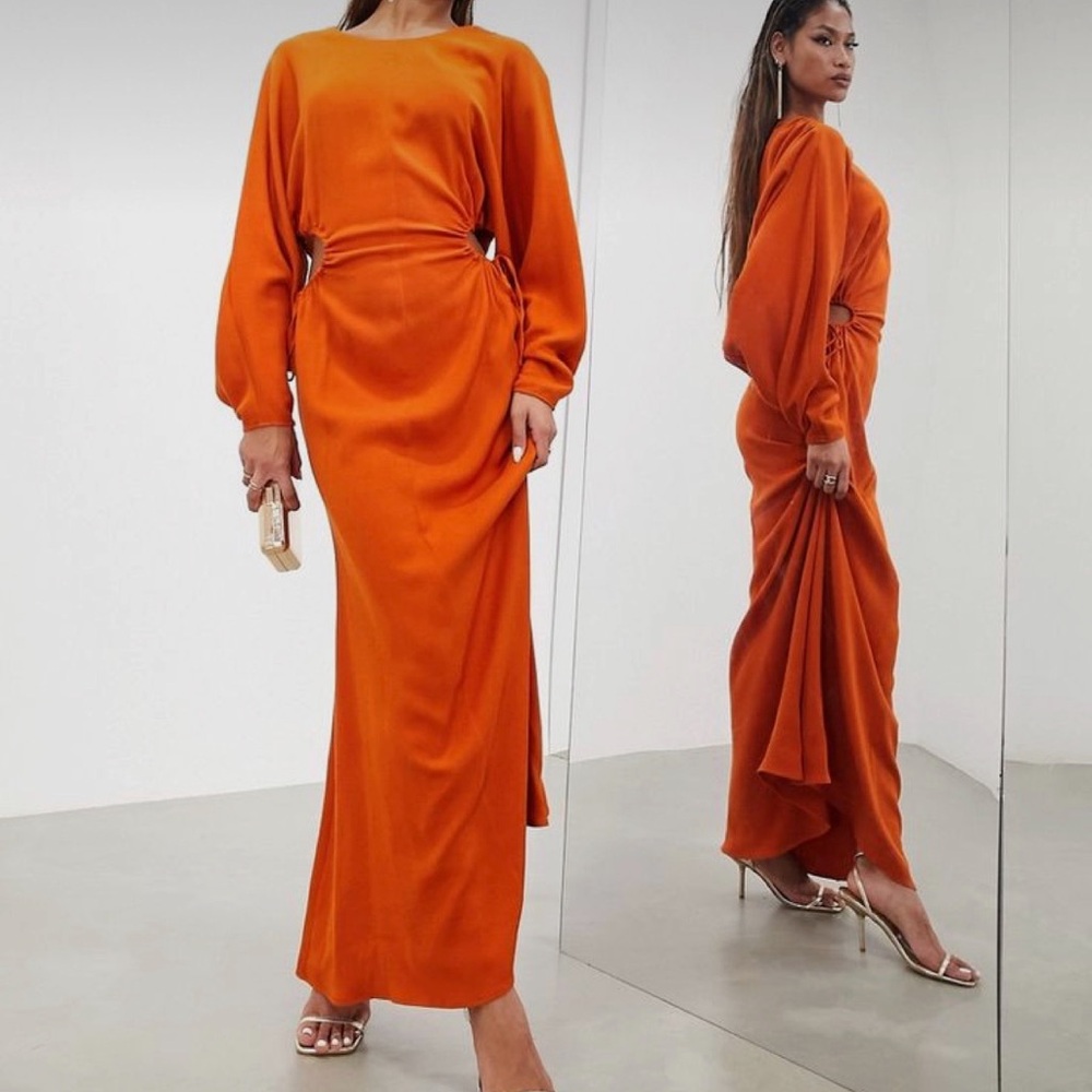 ASOS Edition Orange Maxi Dress